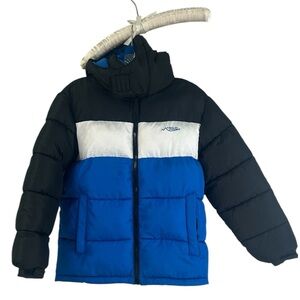 Minus Zero Big Boys SZ M (10-12) Color Block Puffer Coat Jacket Outdoor Winter